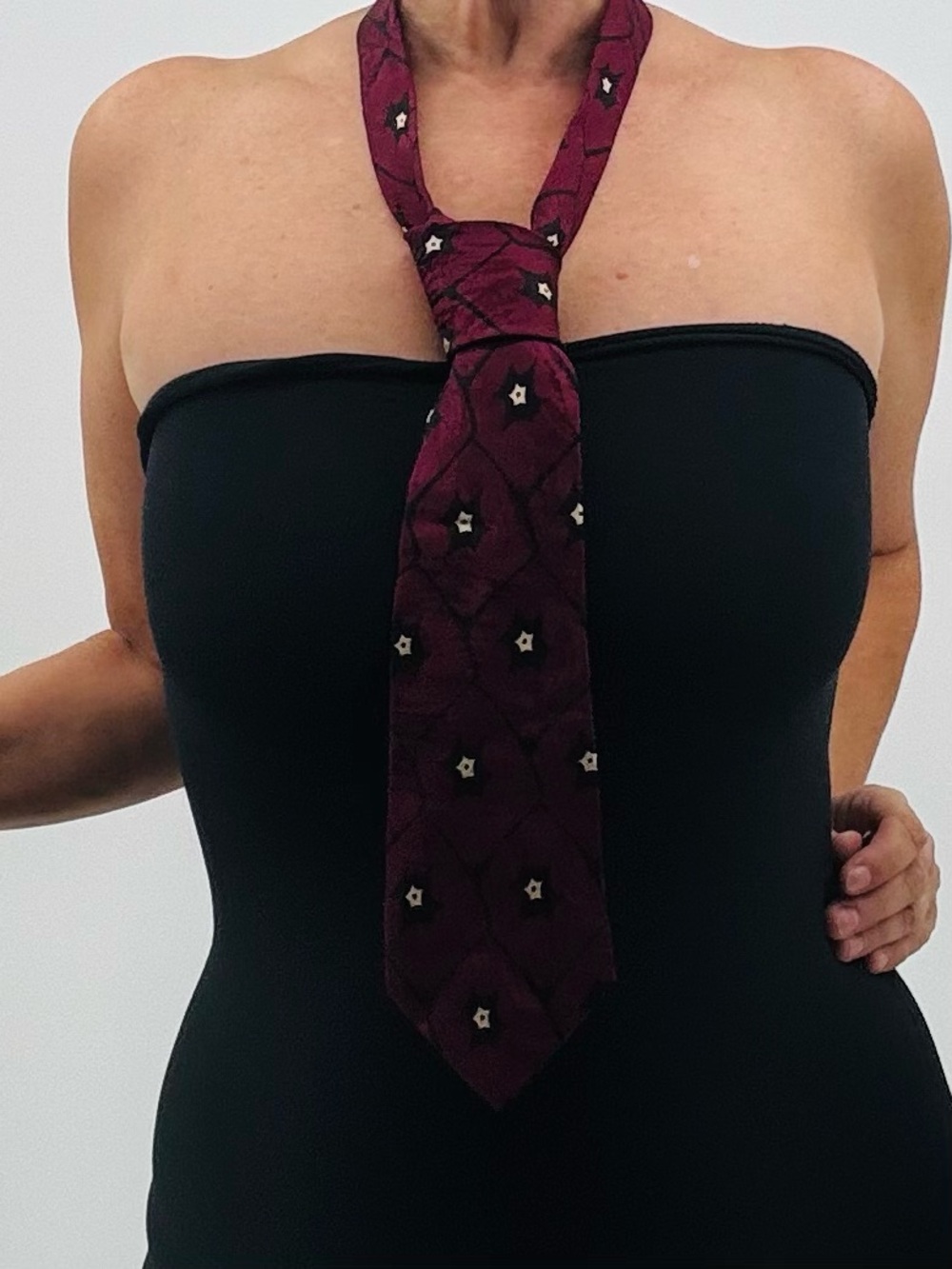 Giorgio Armani Vintage 90s Luxury Silk Brocade Art Deco Menswear Necktie Tie